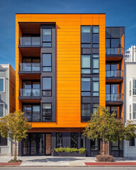 Obraz premium Luxury New Construction San Francisco Rowhouse