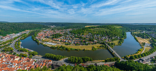 Ausblick auf Kreuzwertheim am Main
