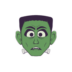 Frankenstein cartoon illustration