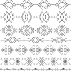 A collection of edge lines design 