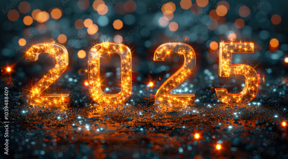 Poster beautiful shiny holiday background on a black background with the text 
