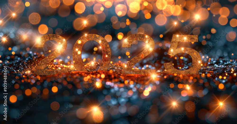 Poster beautiful shiny holiday background on a black background with the text 