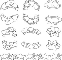 collection of hand drawn frame designs