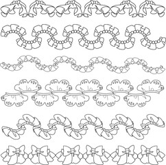 collection of hand drawn frame designs