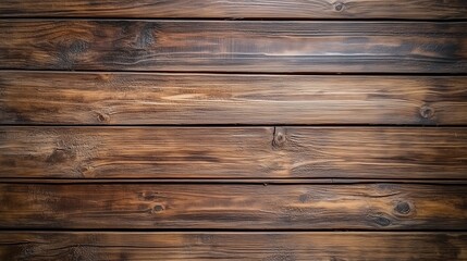 Fototapeta premium Wooden background with dark brown wood planks