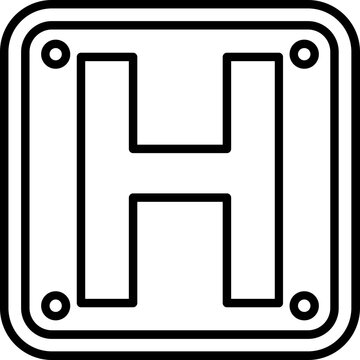 Letter H Icon