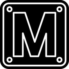 Letter M Icon