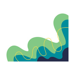 Abstract Organic Corner