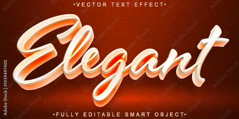 Aufkleber luxury white elegant vector fully editable smart object text effect