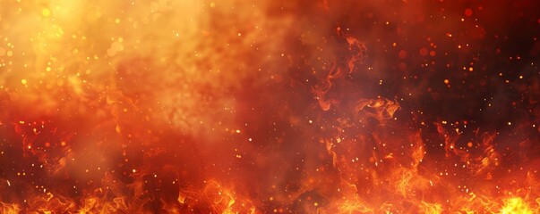 Fototapeta premium frame of fire on dark background.