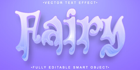 Purple Fairy Vector Fully Editable Smart Object Text Effect