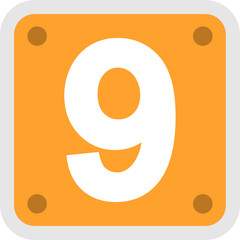 Number 9 Icon