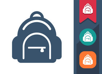 Obraz premium School Bag, Backpack Icon