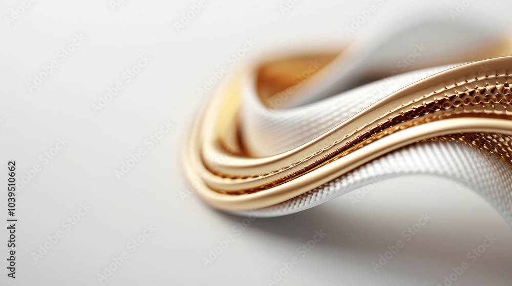 Poster abstract liquid gold texture with soft waves and smooth gradients creates visually captivating compo