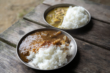 山やキャンプで食べるアウトドアごはん・山ごはん【カレー】