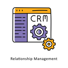 Relationship Management isometric stock illustration. EPS File stock illustration