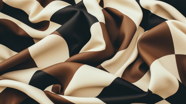 Checkered fabric banner design  a stylish and versatile decorative element for events