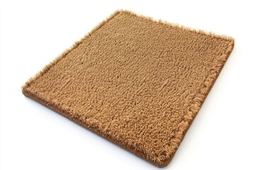 Brown Coir Doormat with Fringed Edges