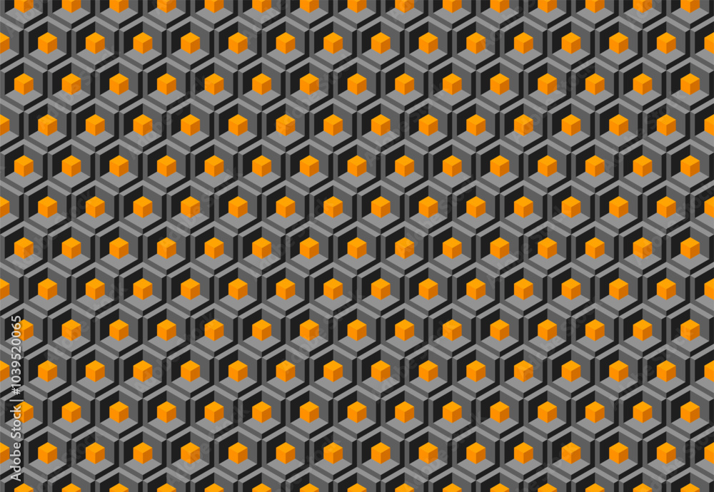 Poster modern geometric background for business or corporate presentation. tech seamless ornamental vector 