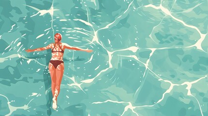 CoA person swimming laps in a pool, showcasing swimming as a low-impact exercise beneficial for cardiovascular fitness