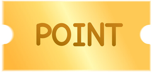 Gold Luxury point  tag