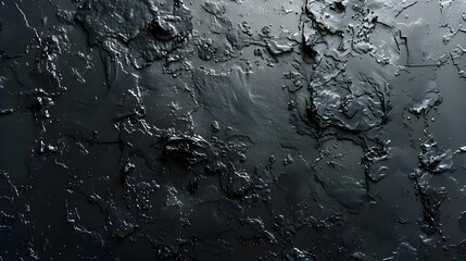 Abstract 3D Black Texture with Glossy Details
