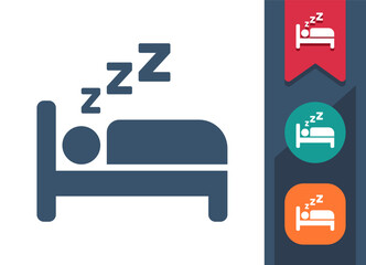 Sleeping, Sleep, Nap Icon
