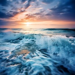Fototapeta premium sunset over the sea