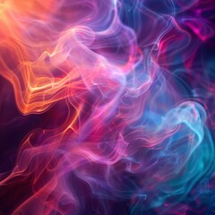 Fototapeta premium Abstract colorful smoke design. AI.