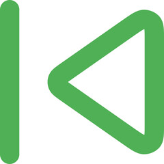 Caret Left To Line Icon Logo Design