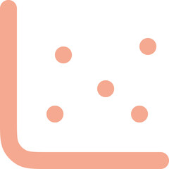 Chart Scatter Icon Logo Design