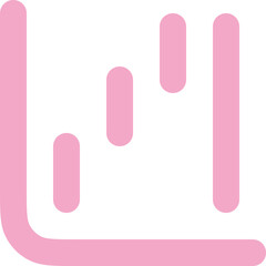 Chart Waterfall Icon Logo Design