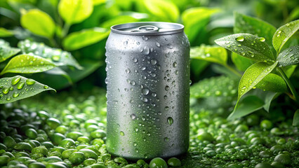 water drops on green leaf
