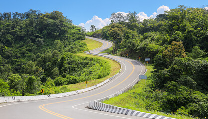 Curved Road No. 3 or Thailand's Highway No. 1081, Nan Province, Thailand