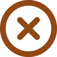 Obraz premium Circle Xmark icon logo design