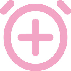 Obraz premium Clock Plus icon logo design