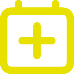 Calendar Plus Icon Logo Design