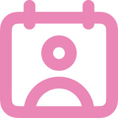 Calendar User Icon Logo Design