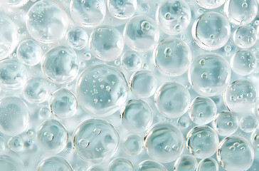 Water droplets and bubbles