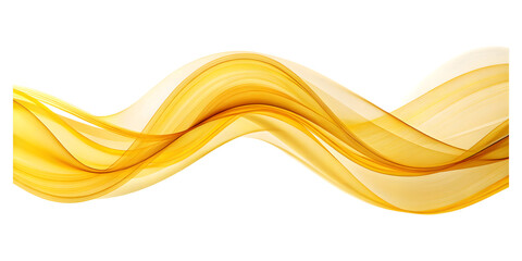abstract yellow wave curve lines designs on white background