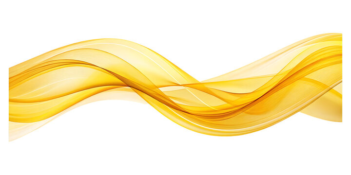 abstract yellow wave curve lines designs on white background