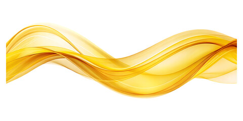 abstract yellow wave curve lines designs on white background