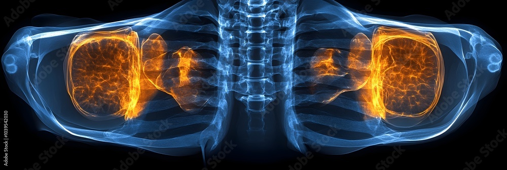 Poster ai-powered medical imaging analysis for early disease detection - intelligence technology analyzing 