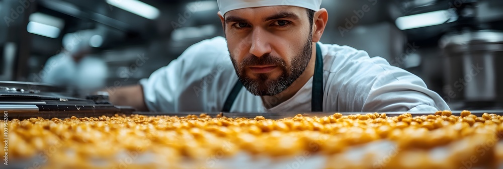 Poster automated food industry shaping the future of food manufacturing and processing with advanced machin