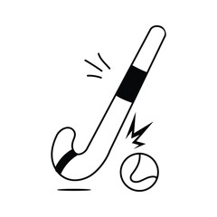 Download this modern icon of hockey field, ready for premium use