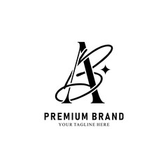 Modern Creative AB Logo Design. icon initial Based Monogram and Letters in Luxury vector