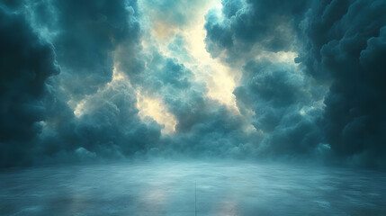 Dark Blue Clouds Abstract Background