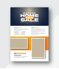 a brochure for sale with a house sale sign