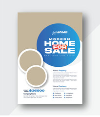 a brochure for sale with a house sale sign
