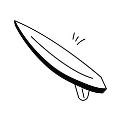 Well designed surfing board vector design, premium icon